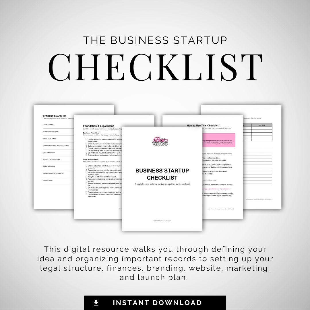 Business Startup Checklist