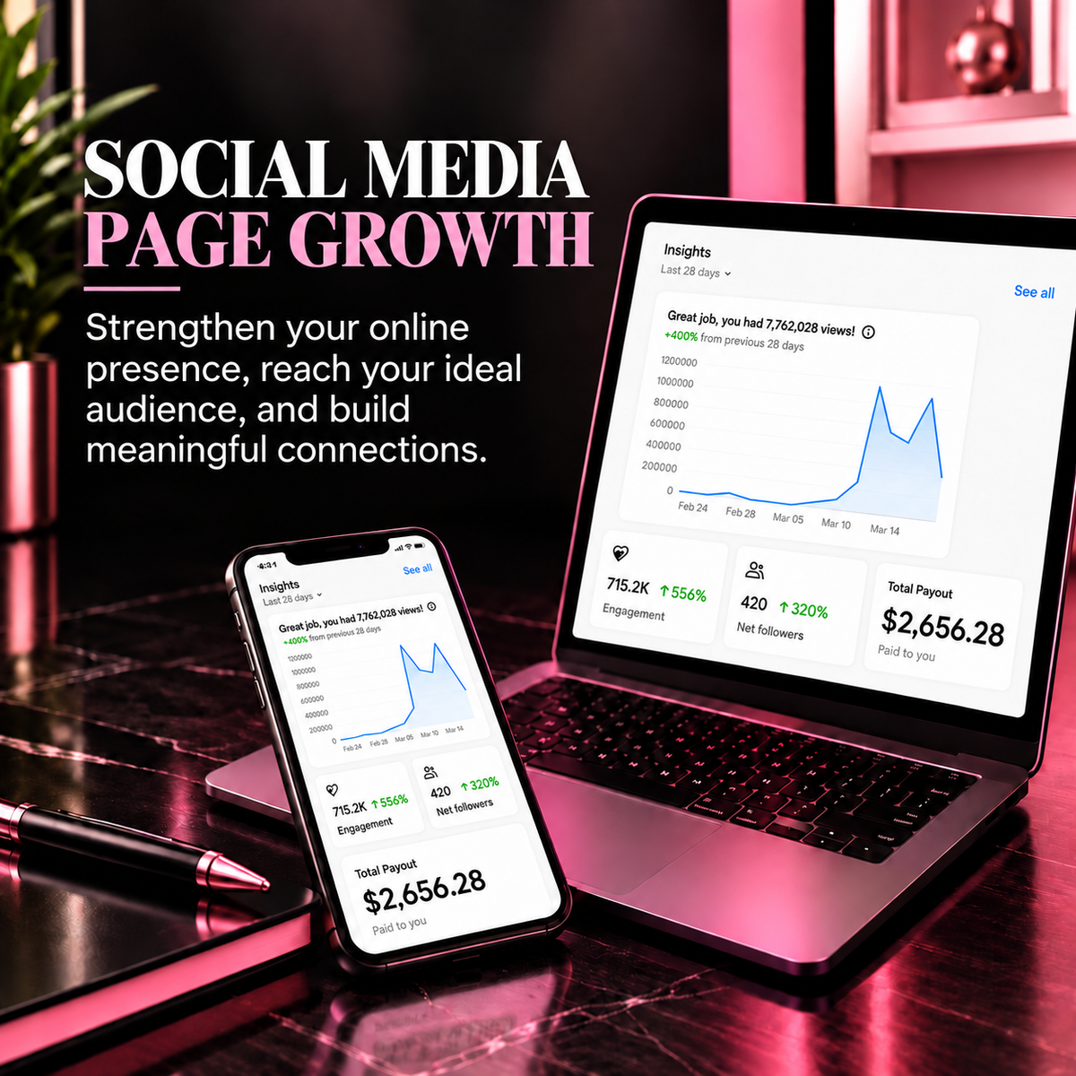 Social Media Page Growth